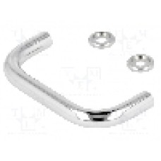 Maner oţel cromat, neagra, ELESA+GANTER - GN 425-8-64-CR Maner oţel cromat, neagra, ELESA+GANTER - GN 425-8-64-CR