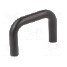 Maner policarbonat, 35mm, neagra, FIX&FASTEN - 