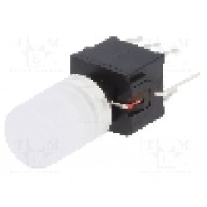 Microintrerupator 10x10mm, ON-(ON), DPDT, HIGHLY - PB61303BL-1