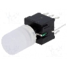 Microintrerupator 10x10mm, ON-(ON), DPDT, HIGHLY - PB61303BL-3