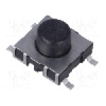 Microintrerupator, 11.4x11.4mm, OFF-(ON), SPST-NO, SCHURTER - 1241.1612.11 Microintrerupator, 11.4x11.4mm, OFF-(ON), SPST-NO, SCHURTER - 1241.1612.11