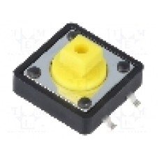 Microintrerupator 12x12mm, {{Mod comutare}}, SPST-NO, NINIGI - DS1042-01-24KYAS25010 Microintrerupator 12x12mm, {{Mod comutare}}, SPST-NO, NINIGI - DS1042-01-24KYAS25010