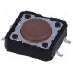 Microintrerupator 12x12mm, {{Mod comutare}}, SPST-NO, NINIGI - TACTM-24N