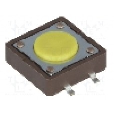 Microintrerupator, 12x12mm, OFF-(ON), SPST-NO, DIPTRONICS - DTSM-21Y-V-B