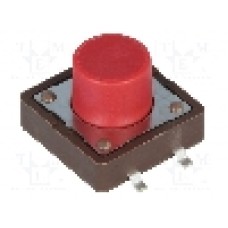 Microintrerupator, 12x12mm, OFF-(ON), SPST-NO, DIPTRONICS - DTSM-25R-V-B