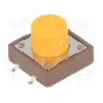 Microintrerupator, 12x12mm, OFF-(ON), SPST-NO, DIPTRONICS - DTSM-25S-V-B