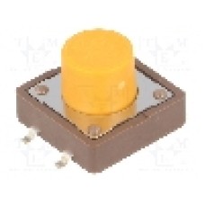 Microintrerupator, 12x12mm, OFF-(ON), SPST-NO, DIPTRONICS - DTSM-25S-V-B