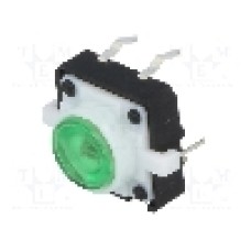 Microintrerupator 12x12mm, OFF-(ON), SPST-NO, NINIGI - 