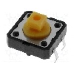 Microintrerupator 12x12mm, OFF-(ON), SPST-NO, NINIGI - 