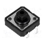 Microintrerupator 12x12mm, OFF-(ON), SPST-NO, NINIGI - 