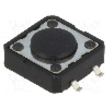 Microintrerupator 12x12mm, OFF-(ON), SPST-NO, NINIGI - TACTM-24N-F