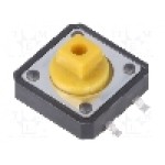 Microintrerupator 12x12mm, OFF-(ON), SPST-NO, NINIGI - TACTMS-24N-F