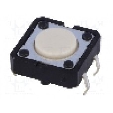 Microintrerupator, 12x12mm, OFF-(ON), SPST-NO, OMRON OCB - B3F-4000