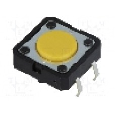 Microintrerupator, 12x12mm, OFF-(ON), SPST-NO, OMRON OCB - B3F-4005