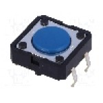 Microintrerupator, 12x12mm, OFF-(ON), SPST-NO, OMRON OCB - B3F-5000