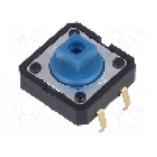 Microintrerupator, 12x12mm, OFF-(ON), SPST-NO, OMRON OCB - B3F-5051