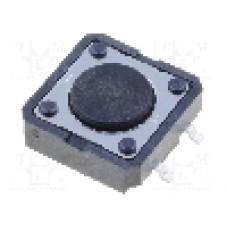 Microintrerupator, 12x12mm, OFF-(ON), SPST-NO, OMRON OCB - B3FS-4002P