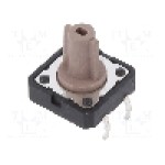 Microintrerupator 12x12mm, OFF-(ON), SPST, C&K - PTS125SM12-2 LFS