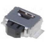 Microintrerupator, 2.5x3mm, OFF-(ON), SPST-NO, OMRON OCB - B3U-3000PM