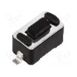 Microintrerupator, 3x6mm, OFF-(ON), SPST-NO, NINIGI - DTSM31N-F