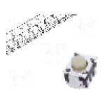 Microintrerupator 4.5x3.3x2.56mm, (ON)-OFF, SPST, ALPS - SKRTLBE010