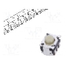 Microintrerupator 4.5x3.3x2.56mm, (ON)-OFF, SPST, ALPS - SKRTLBE010