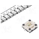 Microintrerupator 4.9x4.9mm, OFF-(ON), SPST-NO, DIPTRONICS - ML4L12GQR