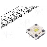 Microintrerupator 4.9x4.9mm, OFF-(ON), SPST-NO, DIPTRONICS - ML4L12WQR Microintrerupator 4.9x4.9mm, OFF-(ON), SPST-NO, DIPTRONICS - ML4L12WQR