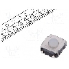 Microintrerupator 6.2x6.2mm, OFF-(ON), SPST-NO, C&K - KSC222J LFS