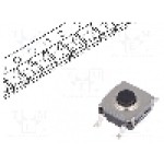 Microintrerupator 6.2x6.2mm, OFF-(ON), SPST-NO, C&K - KSC321G LFS