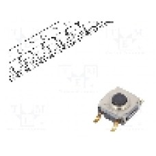 Microintrerupator 6.2x6.2mm, OFF-(ON), SPST-NO, C&K - KSC351G LFS