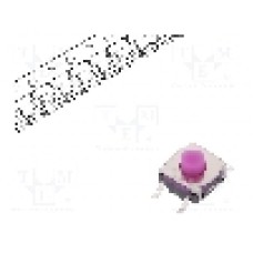 Microintrerupator 6.2x6.2mm, OFF-(ON), SPST-NO, C&K - KSEK43G LFS