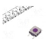 Microintrerupator 6.2x6.2mm, OFF-(ON), SPST-NO, C&K - KSEM31G LFS