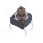 Microintrerupator, 6.2x6.2mm, OFF-(ON), SPST-NO, DIPTRONICS - DTS-644N