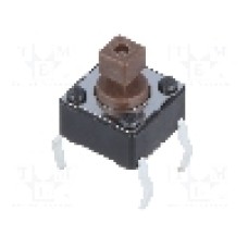 Microintrerupator, 6.2x6.2mm, OFF-(ON), SPST-NO, DIPTRONICS - DTS-644N