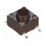 Microintrerupator, 6.2x6.2mm, OFF-(ON), SPST-NO, DIPTRONICS - DTSM-62N-V-B