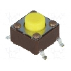 Microintrerupator, 6.2x6.2mm, OFF-(ON), SPST-NO, DIPTRONICS - DTSM-62Y-V-B