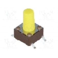 Microintrerupator, 6.2x6.2mm, OFF-(ON), SPST-NO, DIPTRONICS - DTSM-65Y-V-B