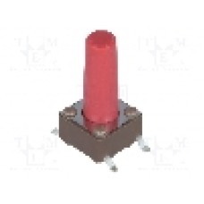 Microintrerupator, 6.2x6.2mm, OFF-(ON), SPST-NO, DIPTRONICS - DTSM-66R-V-B