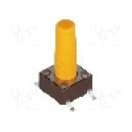 Microintrerupator, 6.2x6.2mm, OFF-(ON), SPST-NO, DIPTRONICS - DTSM-66S-V-B