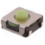 Microintrerupator, 6.2x6.5mm, OFF-(ON), SPST-NO, OMRON OCB - B3SL-1002P