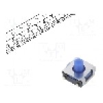 Microintrerupator, 6.2x6.5mm, OFF-(ON), SPST-NO, OMRON OCB - B3SL1025P