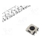 Microintrerupator 6.5x6.2x2.6mm, (ON)-OFF, SPST, ALPS - SKHMQKE010