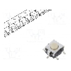 Microintrerupator, 6x6.6mm, OFF-(ON), SPST-NO, OMRON OCB - B3S1100P