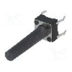 Microintrerupator 6x6mm, {{Mod comutare}}, SPST-NO, NINIGI - TACTM-619P-F