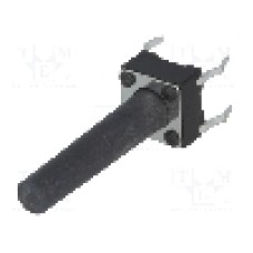 Microintrerupator 6x6mm, {{Mod comutare}}, SPST-NO, NINIGI - TACTM-619P-F