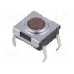 Microintrerupator, 6x6mm, OFF-(ON), SPST-NO, CANAL ELECTRONIC - DTSHW6-6N-B