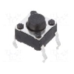 Microintrerupator 6x6mm, OFF-(ON), SPST-NO, C&K - PTS645SL50-2 LFS