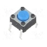 Microintrerupator 6x6mm, OFF-(ON), SPST-NO, C&K - PTS645SM43-2 LFS