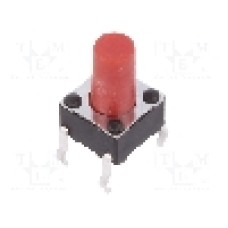 Microintrerupator 6x6mm, OFF-(ON), SPST-NO, C&K - Y97HT21A5KAFP